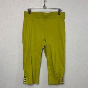 1536 Vibrant Green Cropped Pants. SzS